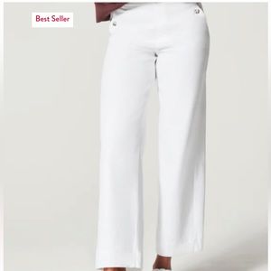 Spanx Cotton Twill wide leg pant size Small Petite